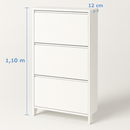 Sapateira De Madeira Fina - 3 Portas